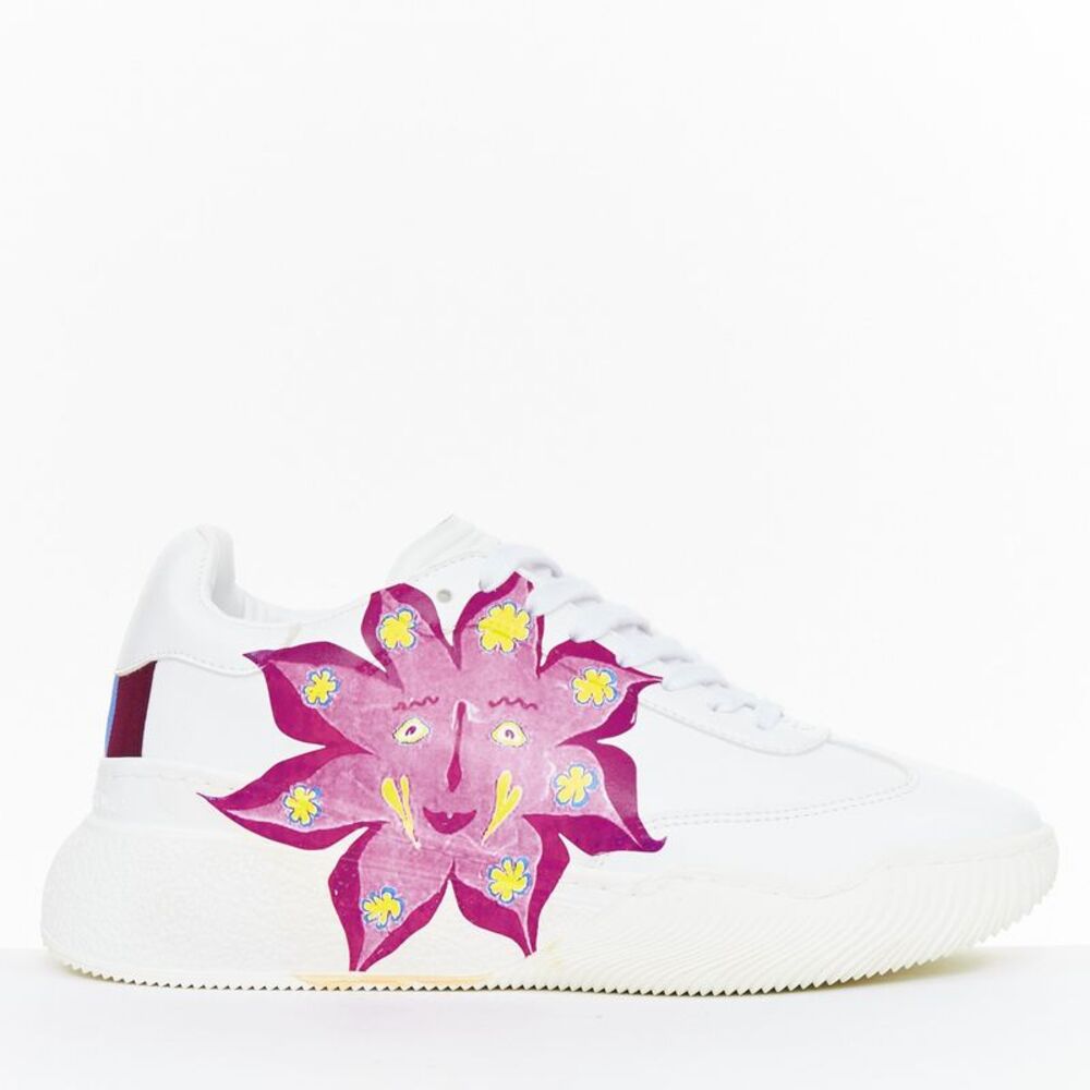 Stella McCartney White Loop Sun Graphic Sneakers